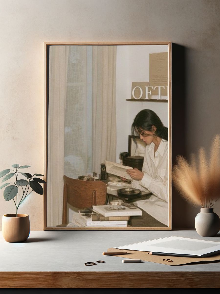 Quiet Reading Room Photography Print. — room view 2