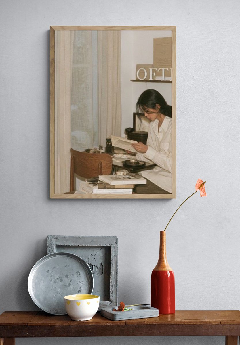 Quiet Reading Room Photography Print. — room view 3