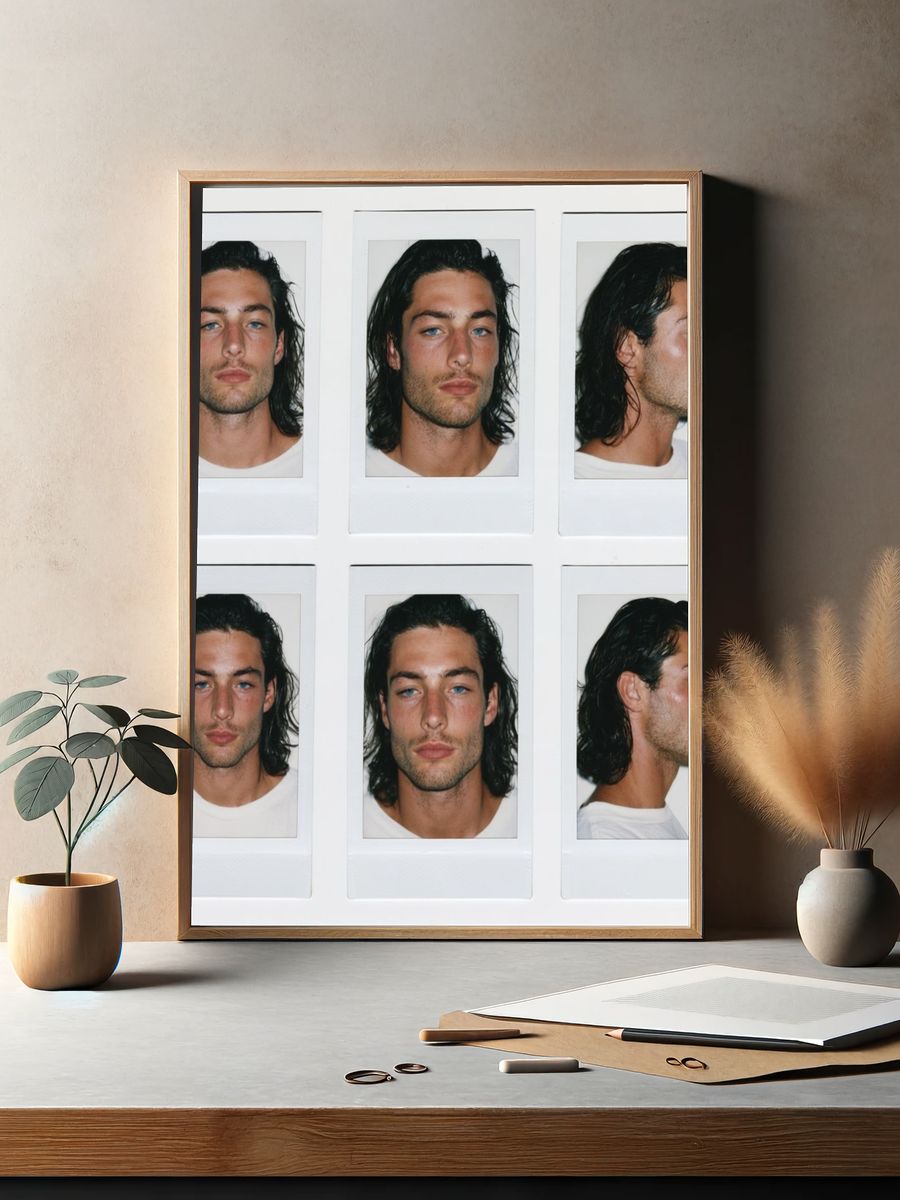 Polaroid Portrait Grid Photography Poster. — room view 2