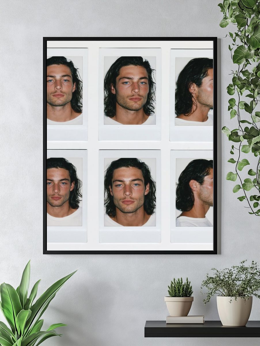 Polaroid Portrait Grid Photography Poster. — room view 4
