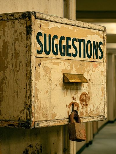 Suggestions Box Vintage Photography Poster. poster