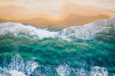 Beautiful coastline clear sea water. poster
