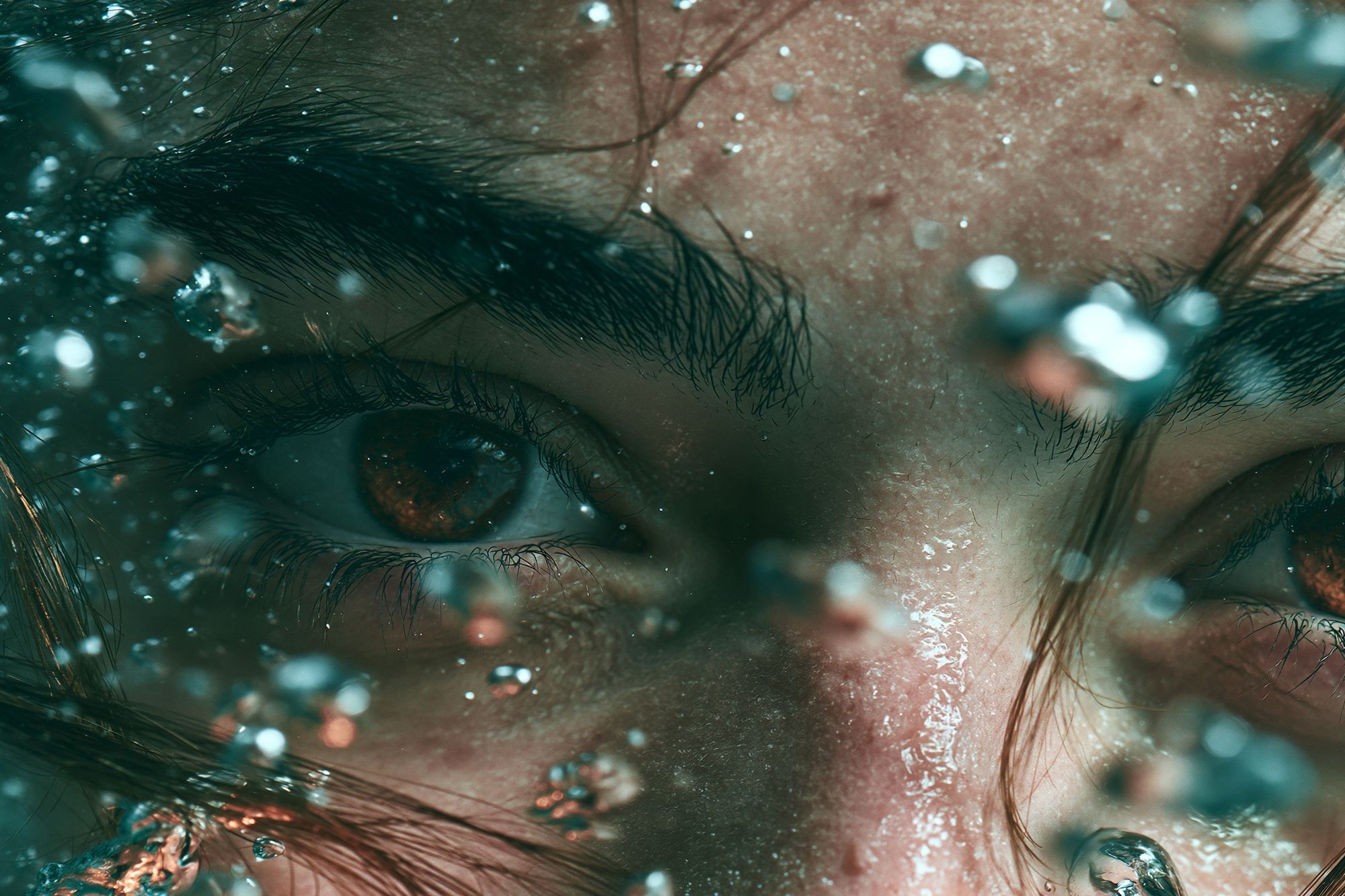 Submerged Eyes Photography Poster. poster — photography art