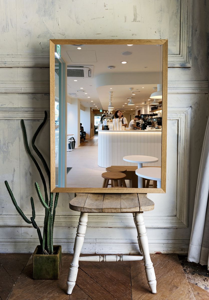 Minimalist Café Interior Photography Poster. room preview