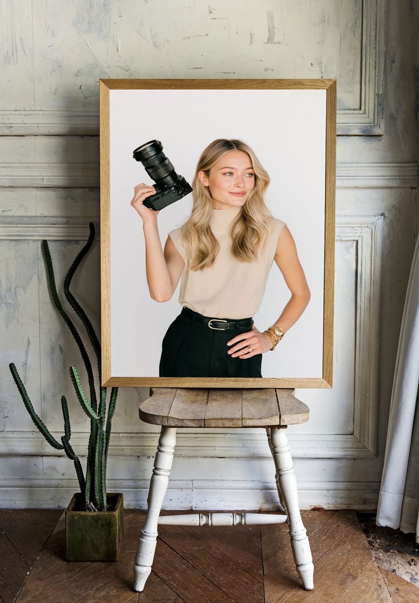Photographer Portrait Poster. room preview