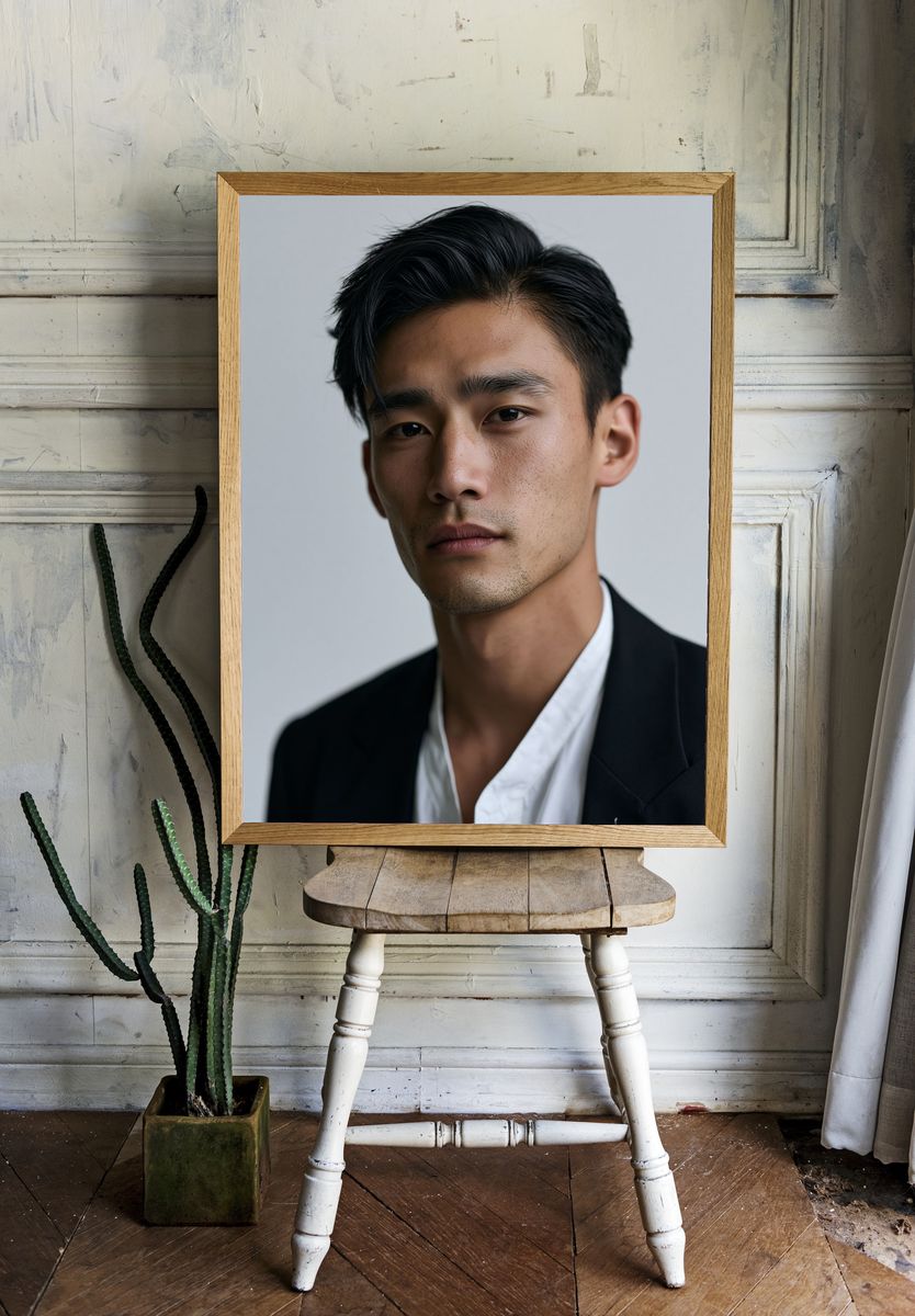 Minimalist Portrait Poster. room preview