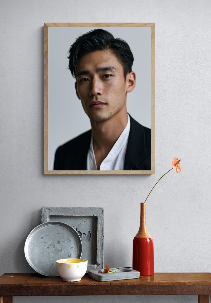 Minimalist Portrait Poster. — room view 3