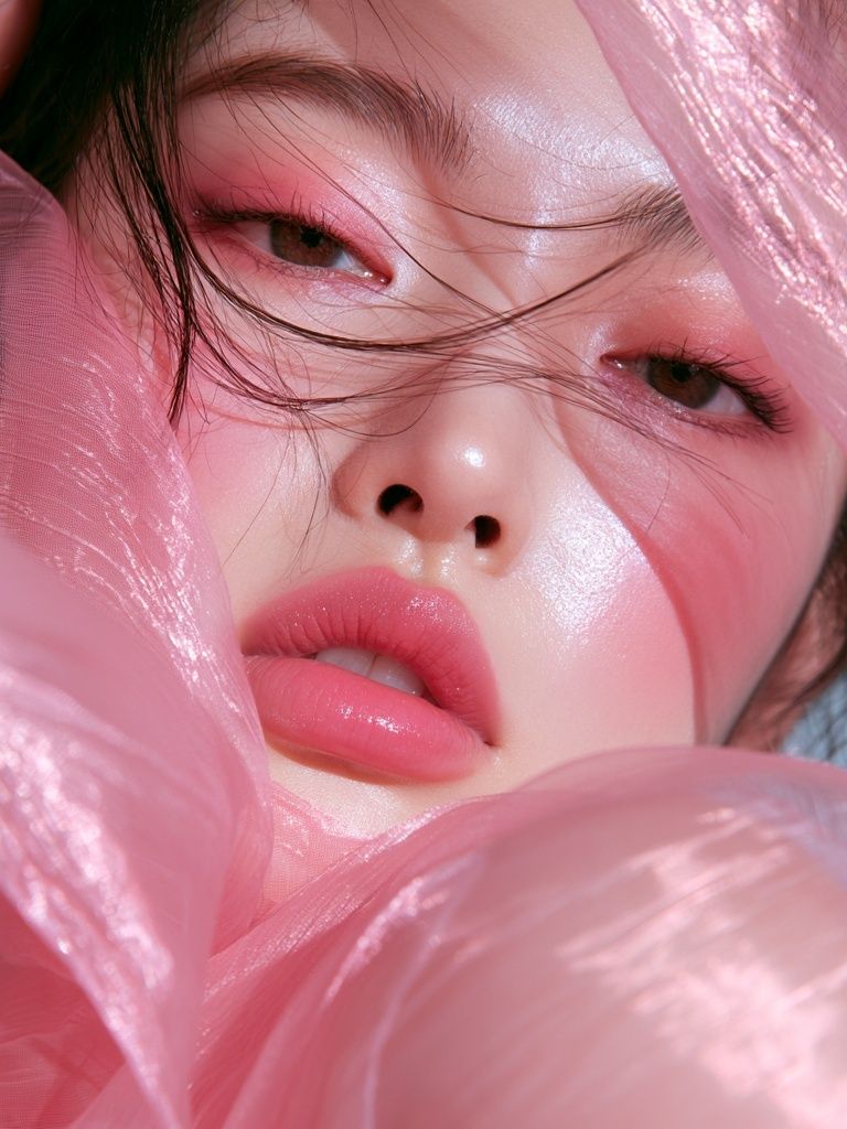 Pink Portrait Photography Poster. poster detail
