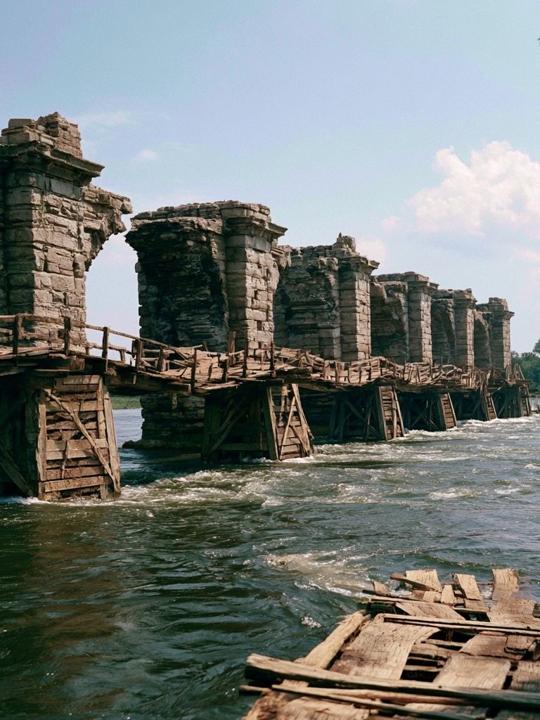 Stone Bridge Ruins Photography Poster. poster — photography art