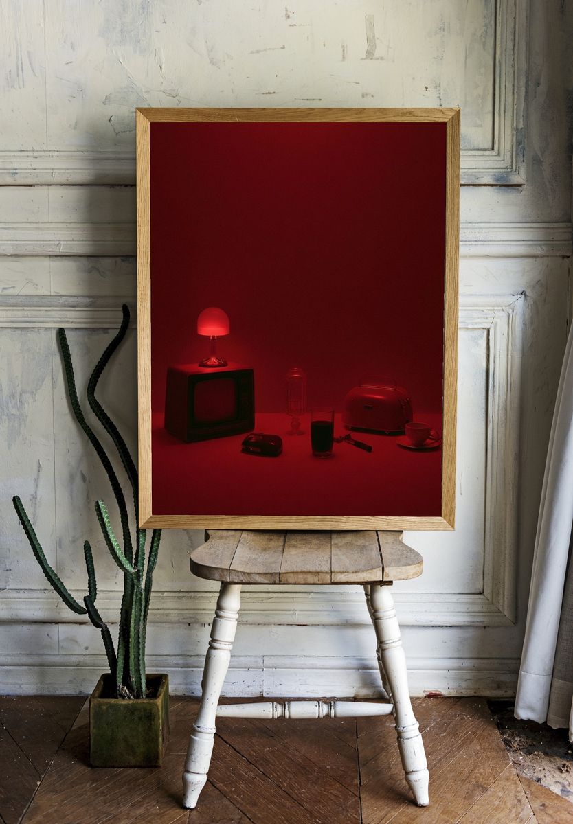 Red Still Life — Photography Print. room preview