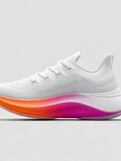 White Running Shoe Photography Poster. poster