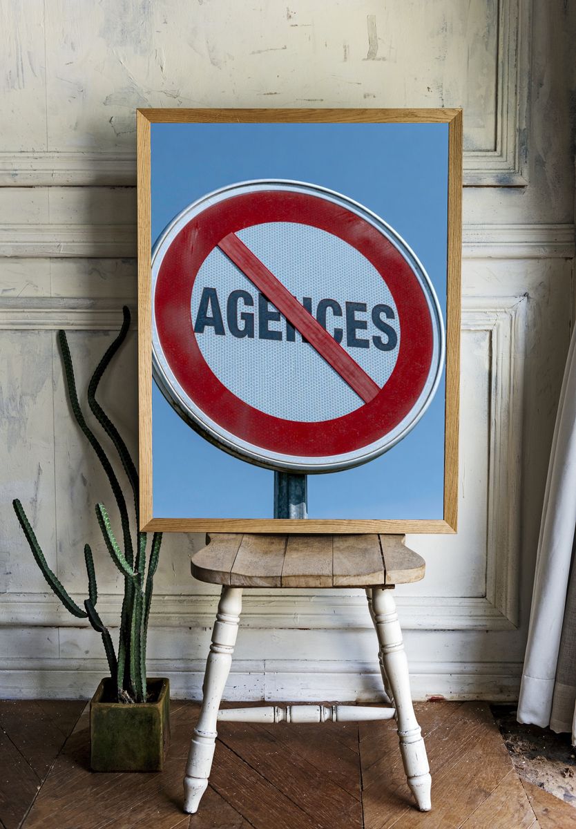 No Entry Sign Photography Poster. room preview