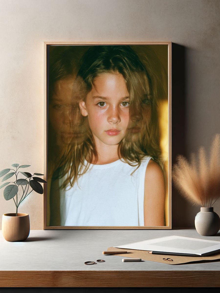 Dreamy Child Portrait Photography Poster. — room view 2