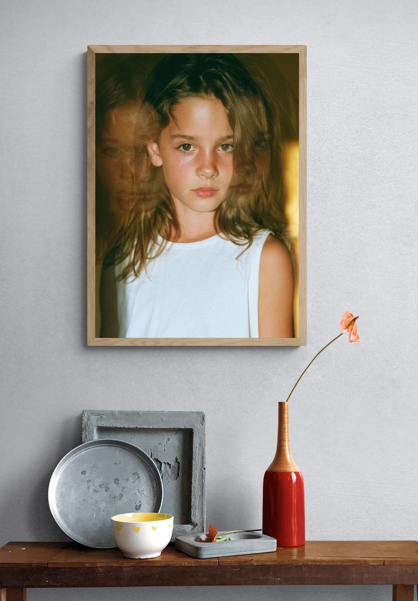 Dreamy Child Portrait Photography Poster. — room view 3