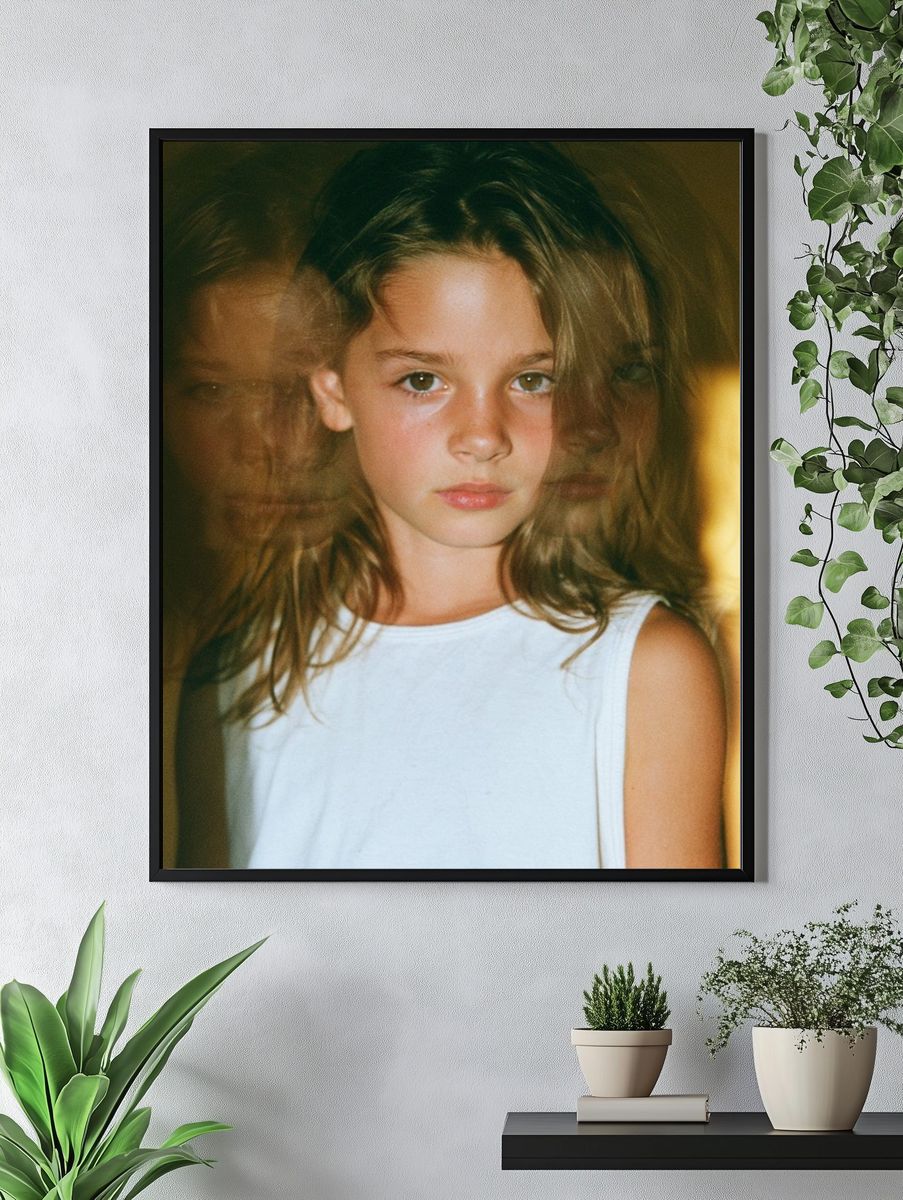 Dreamy Child Portrait Photography Poster. — room view 4