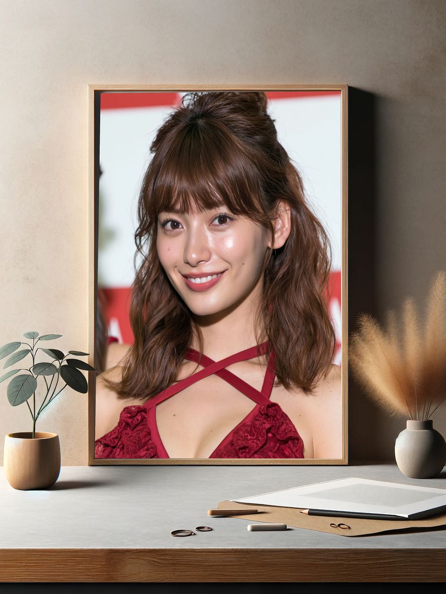 Smiling Portrait Photography Poster. — room view 2