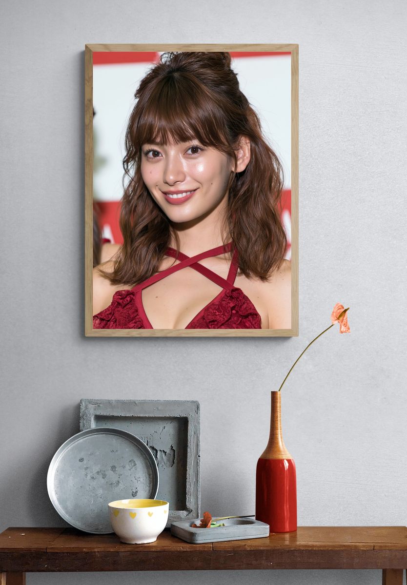 Smiling Portrait Photography Poster. — room view 3