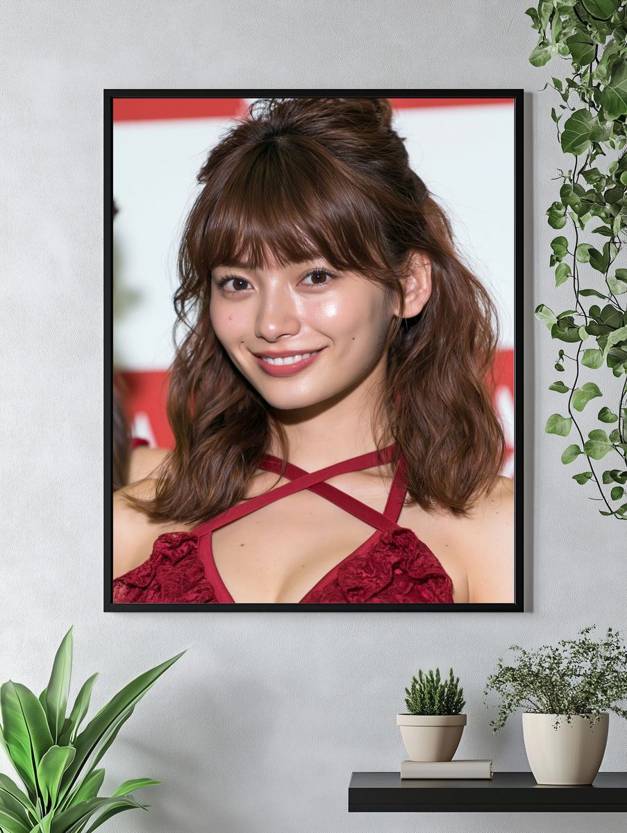 Smiling Portrait Photography Poster. — room view 4