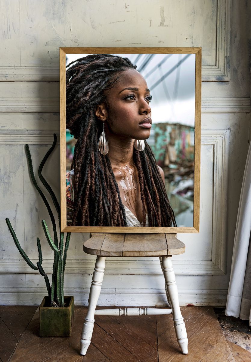Portrait of a Woman Photography Poster. — room view 1