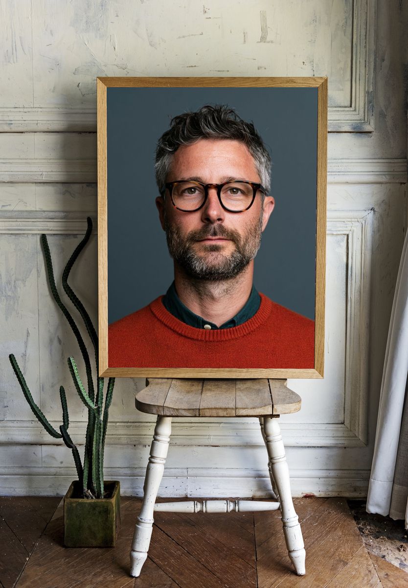 Modern Portrait Photography Poster. — room view 1