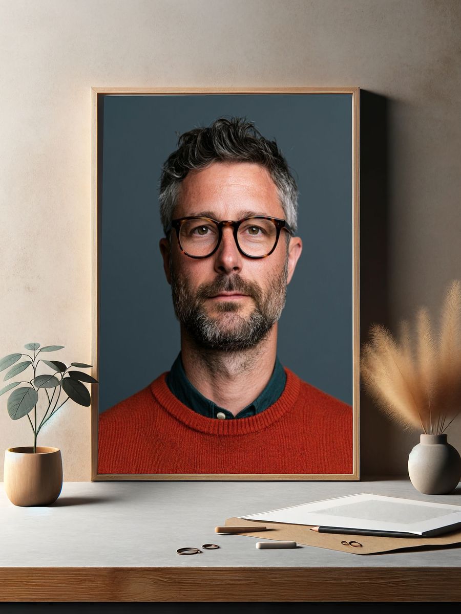 Modern Portrait Photography Poster. — room view 2