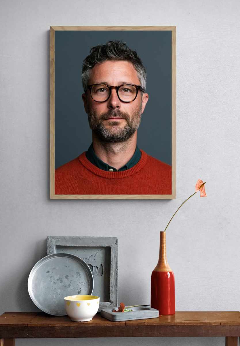 Modern Portrait Photography Poster. — room view 3