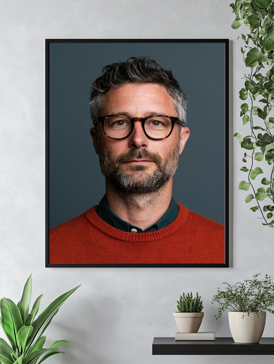 Modern Portrait Photography Poster. — room view 4