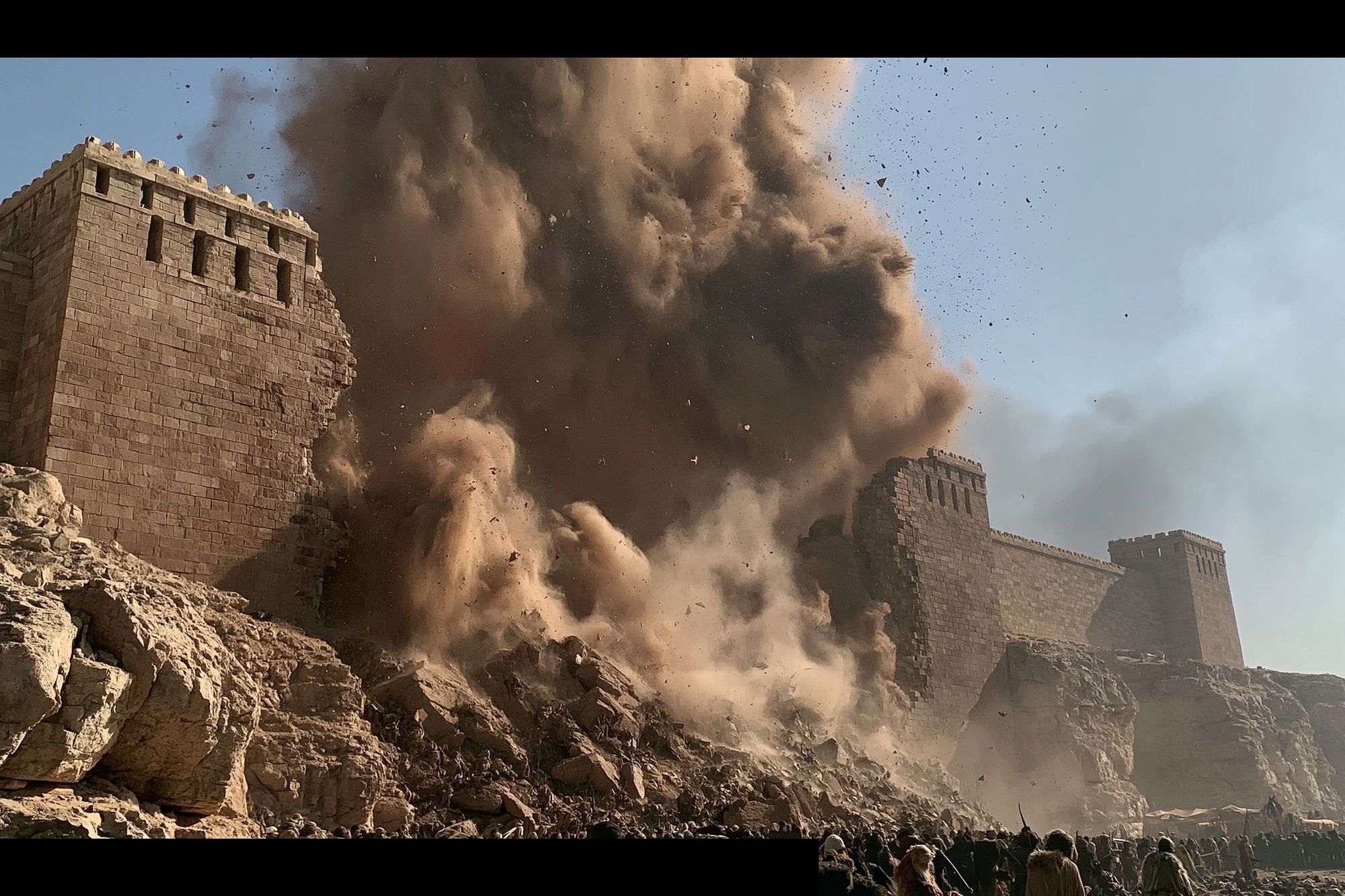 Ancient Fortress Explosion Poster. poster detail