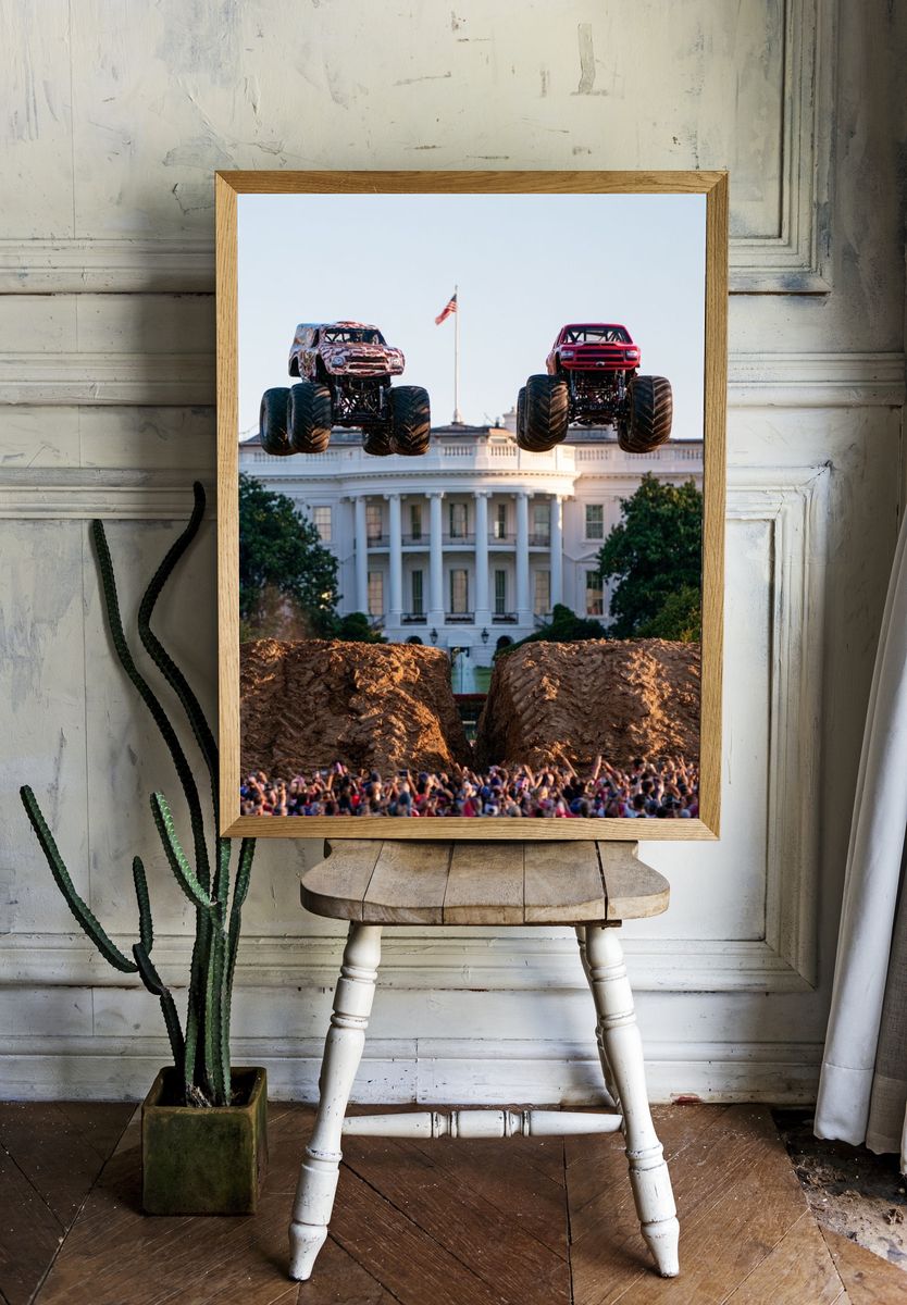 Monster Trucks at the White House Poster. — room view 1