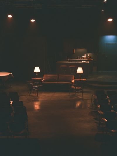 Dim Theater Stage Photography Poster.