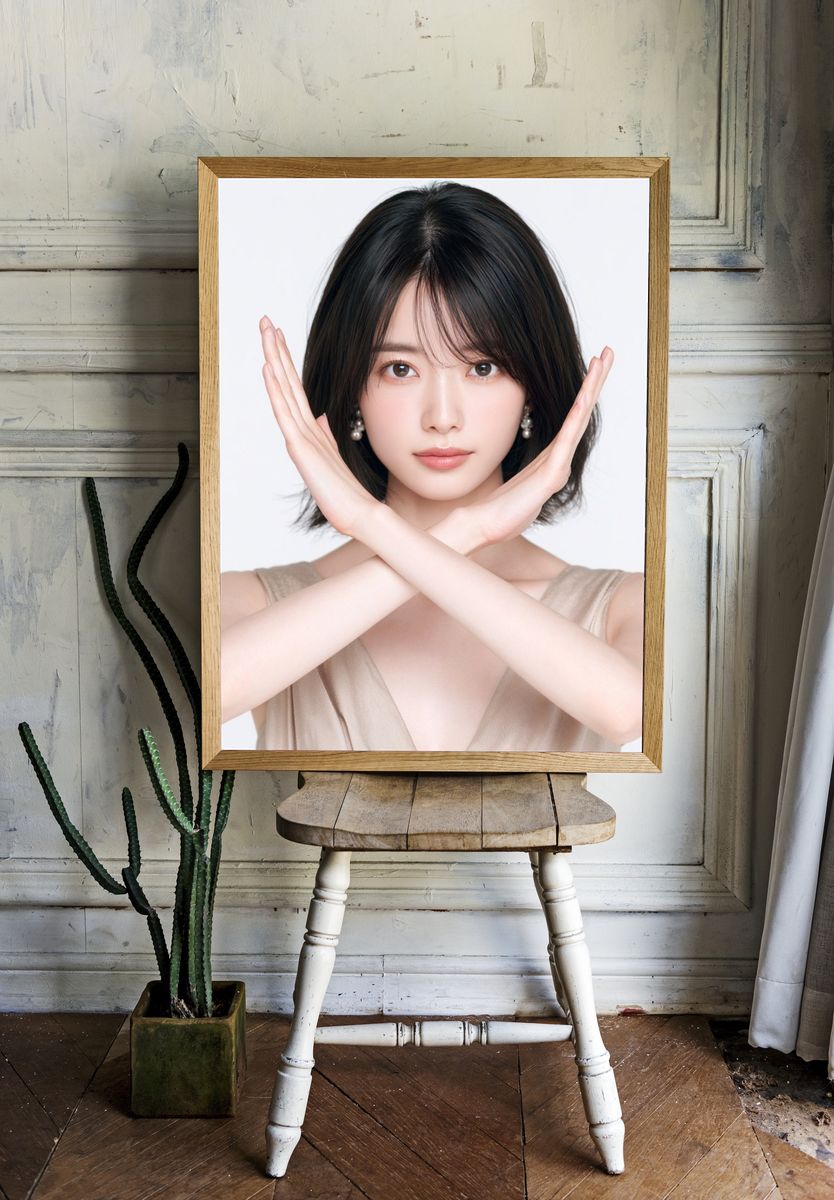 Elegant Portrait Pose Print. — room view 1
