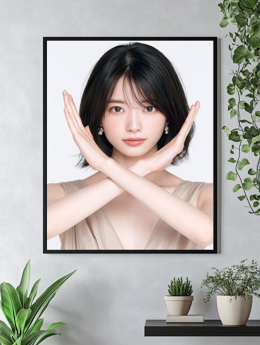 Elegant Portrait Pose Print. — room view 4