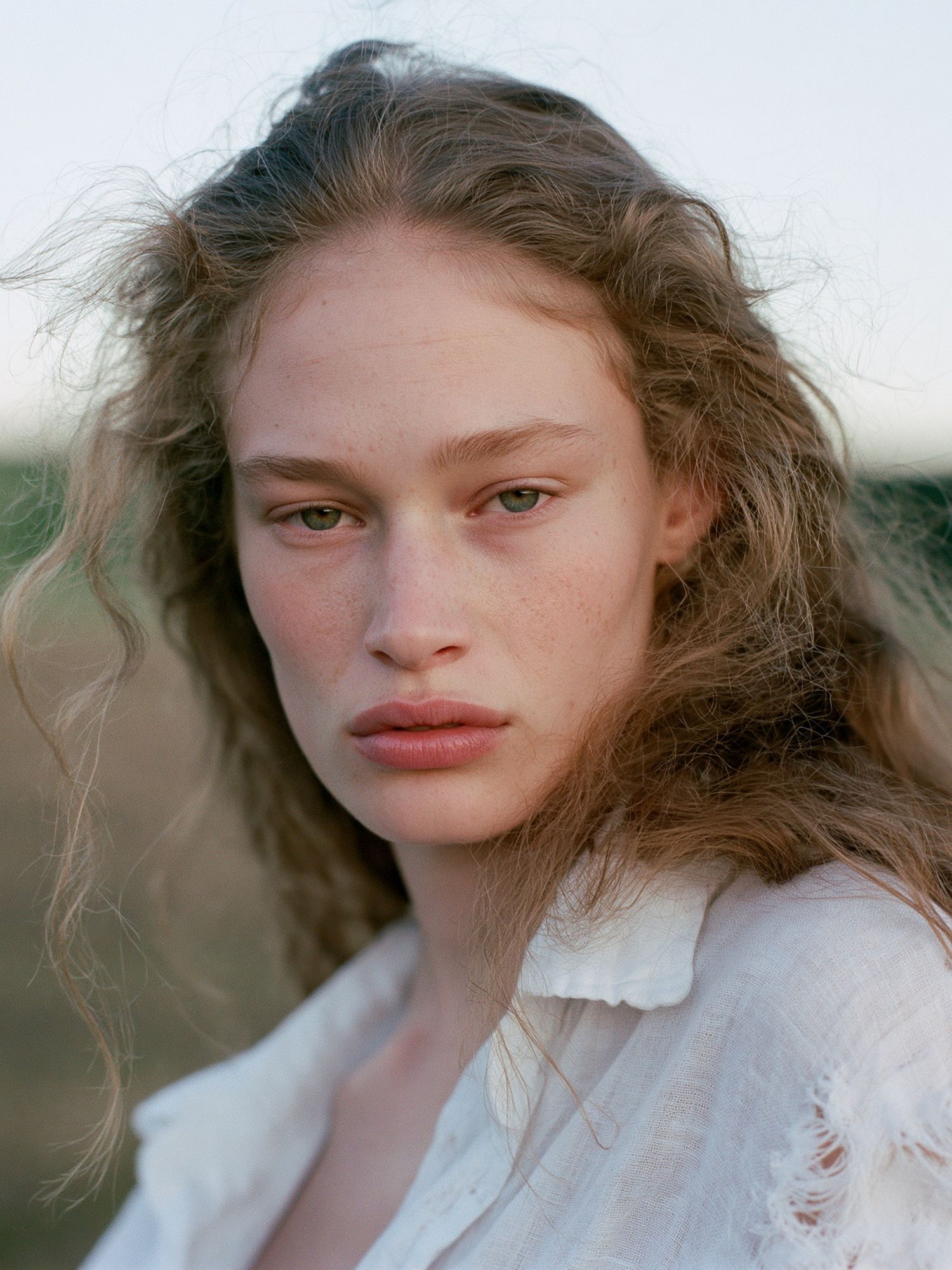Windblown Portrait Photography Poster. poster — photography art