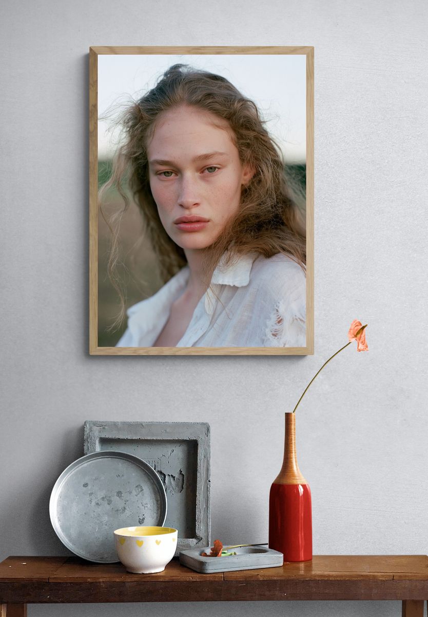 Windblown Portrait Photography Poster. — room view 3
