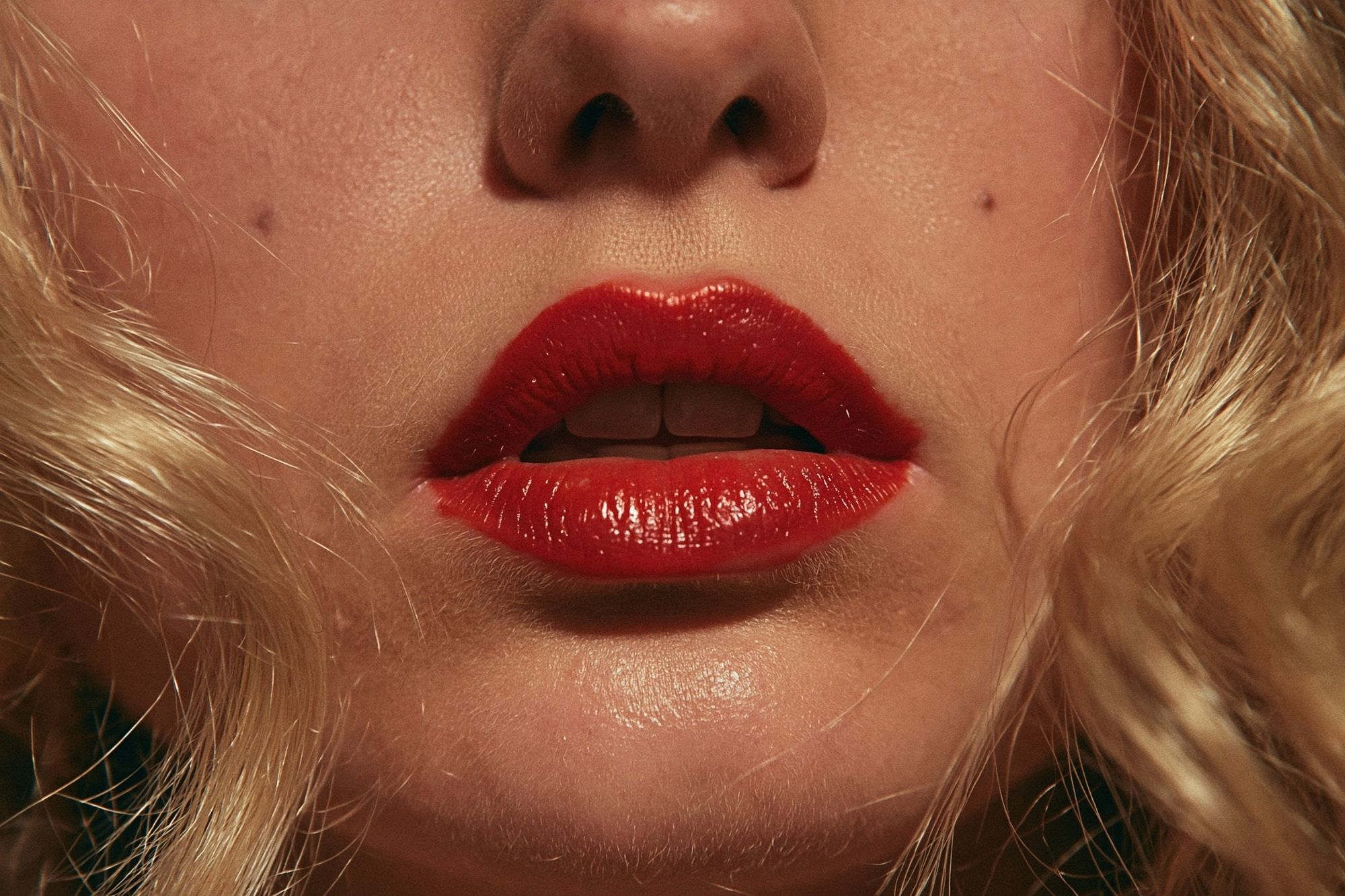Red Lips Glamour Photography Poster. poster — photography art