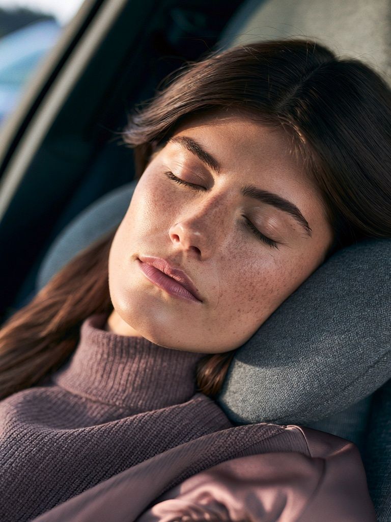 Sleeping Woman Portrait Print. poster detail