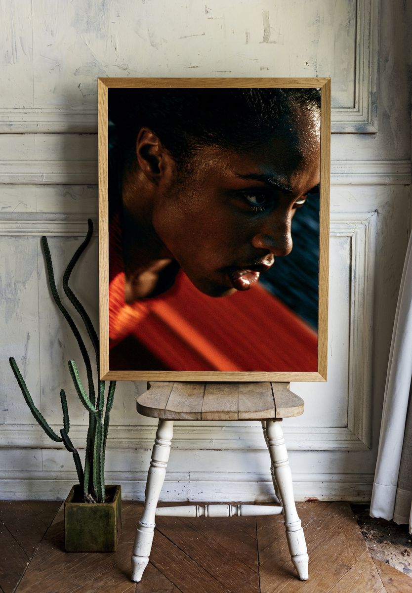 Intense Portrait Photography Poster. room preview