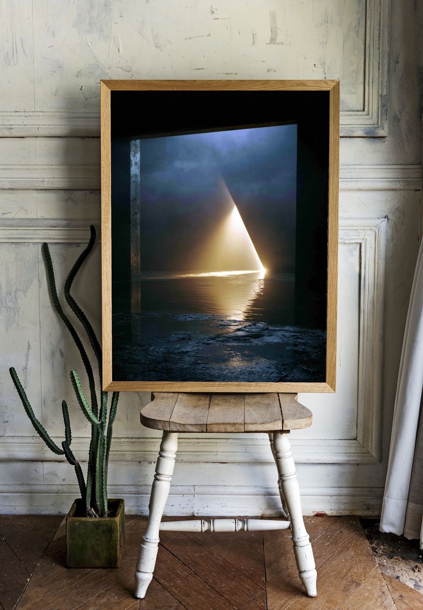 Light Through the Void Photography Print. — room view 1