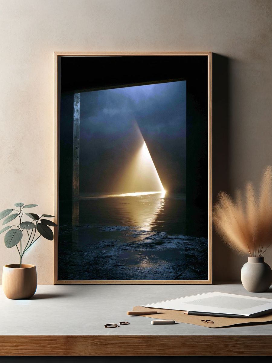 Light Through the Void Photography Print. — room view 2