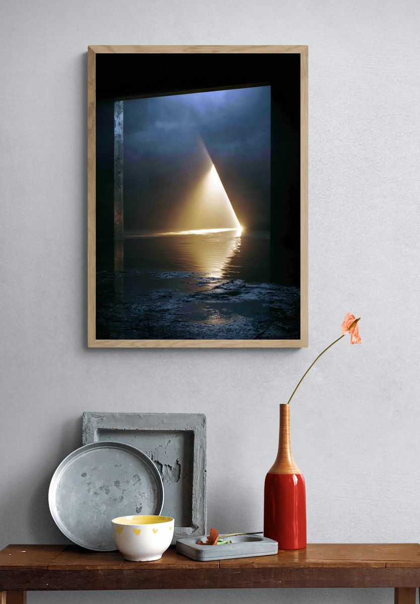 Light Through the Void Photography Print. — room view 3