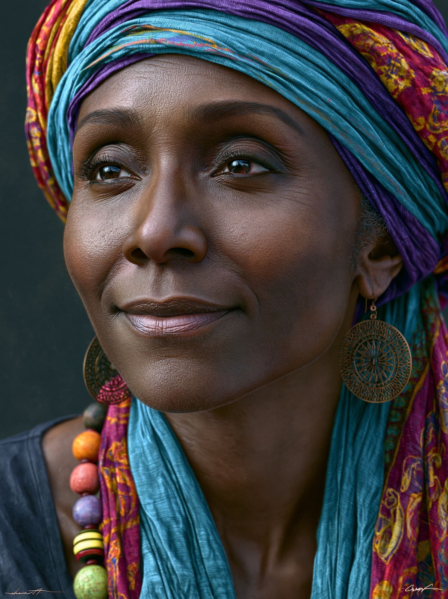 Colorful Portrait Photography Poster. poster detail