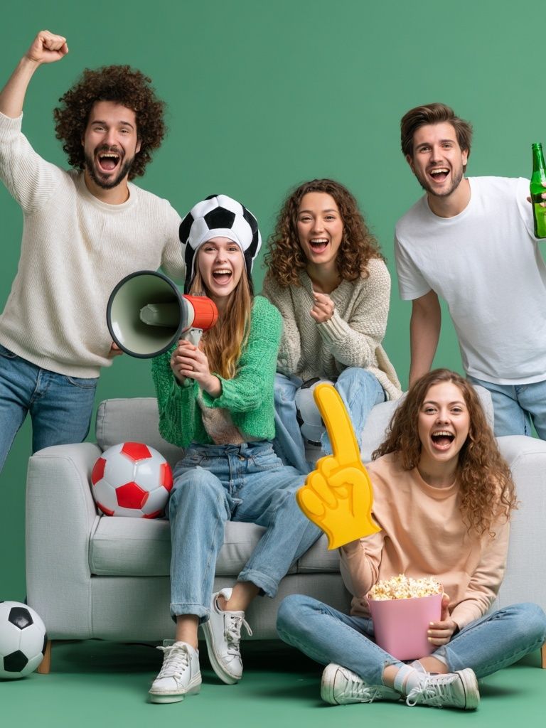 Cheering Friends Game Day Poster. poster — photography art