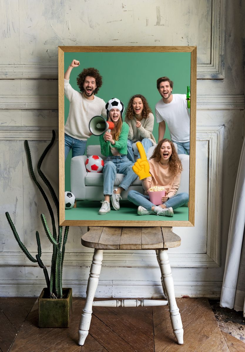 Cheering Friends Game Day Poster. room preview