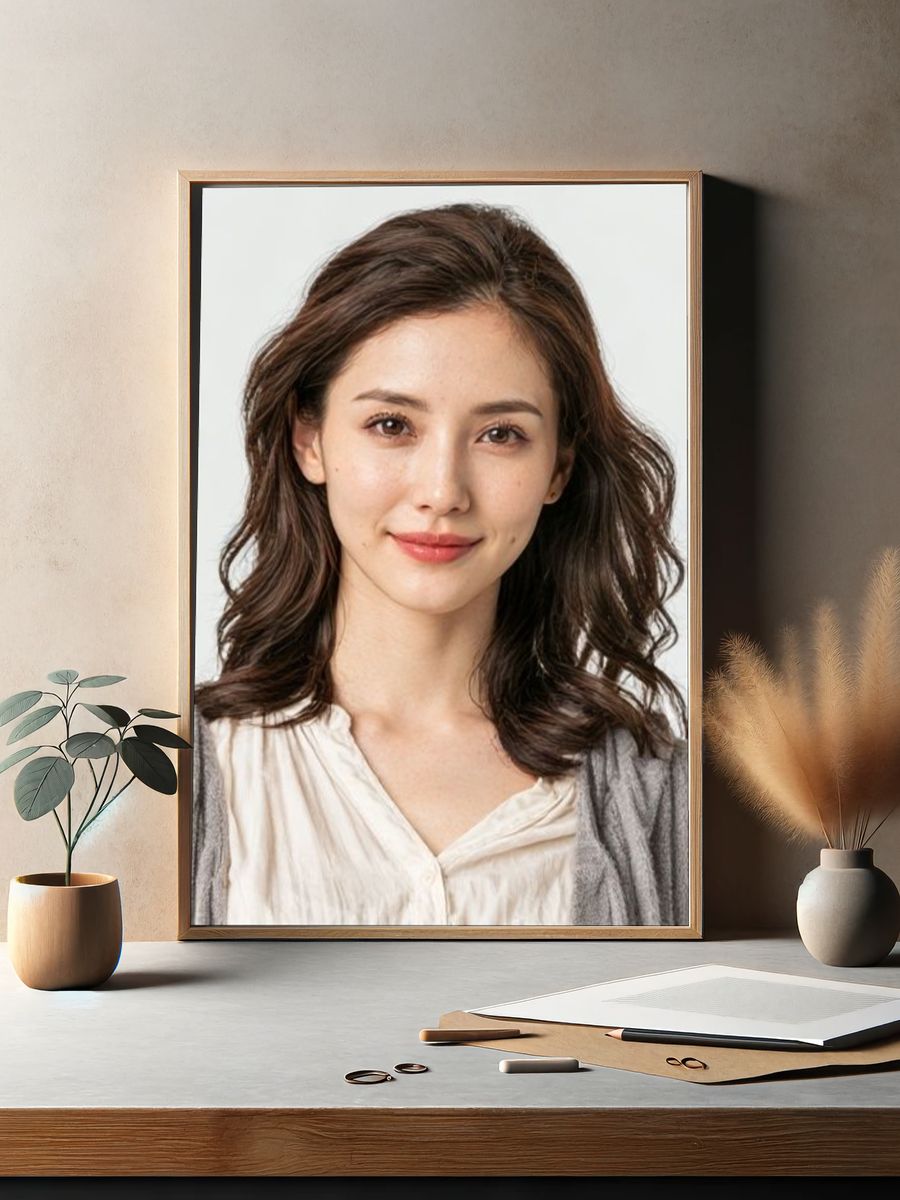 Elegant Woman Portrait Print. — room view 2