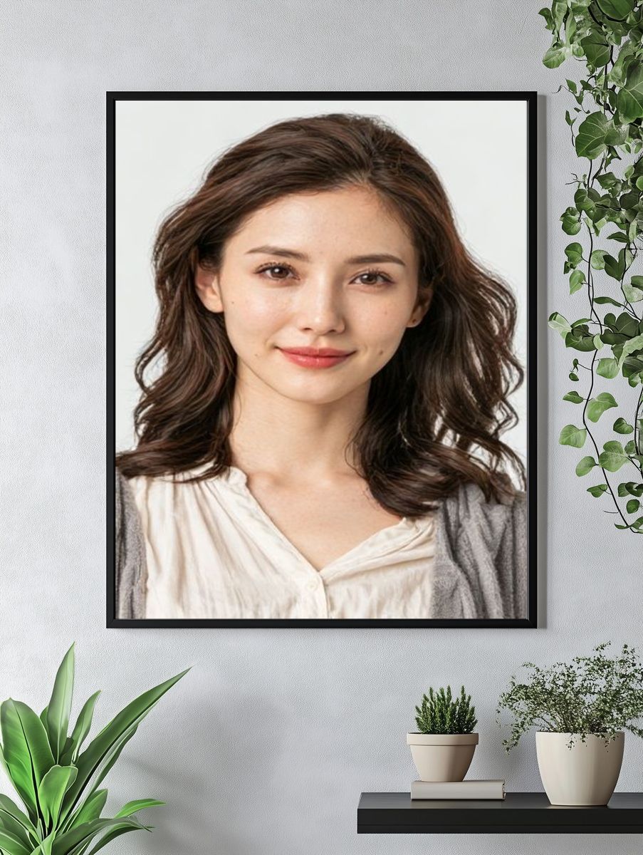 Elegant Woman Portrait Print. — room view 4