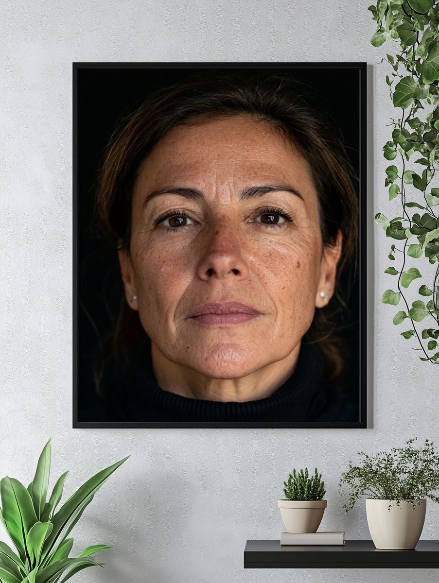 Intense Female Portrait Photography Poster. — room view 4