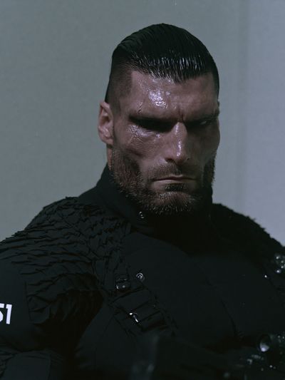 Dark Futuristic Portrait Poster.