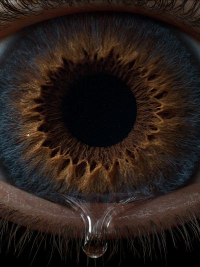 Human Eye Macro Photography Poster.