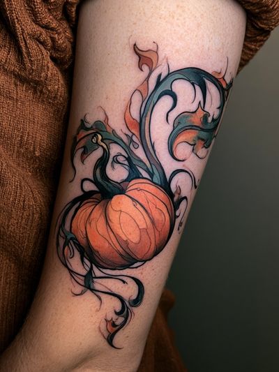 Pumpkin Tattoo Photography Poster.