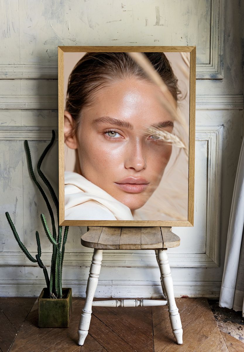 Soft Beauty Portrait Photography Poster. — room view 1